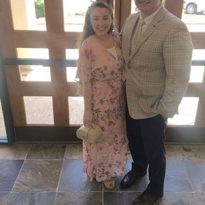 Excellent Like new Beautiful pink floral dress